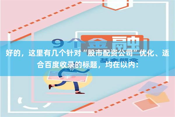 好的，这里有几个针对“股市配资公司”优化、适合百度收录的标题，均在以内：